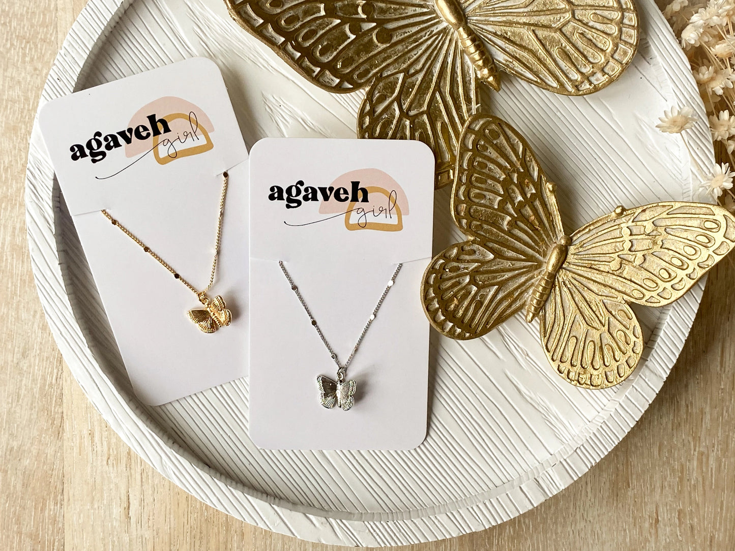 Flutter Necklace-Silver