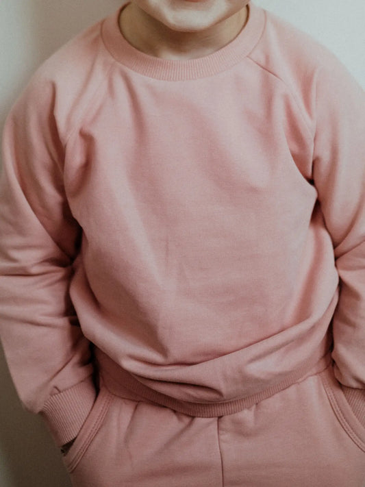 Organic Cotton Sweatsuit-Flamingo