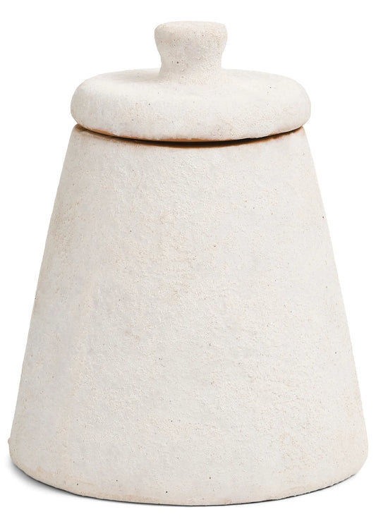 Paper Mache Pot with Lid