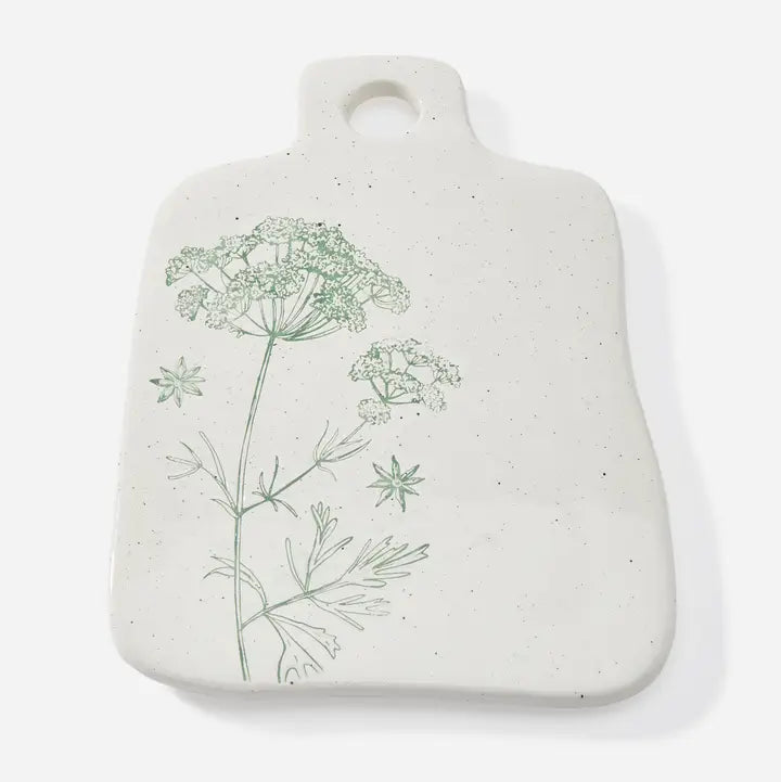 Serving plate with Botanical Design