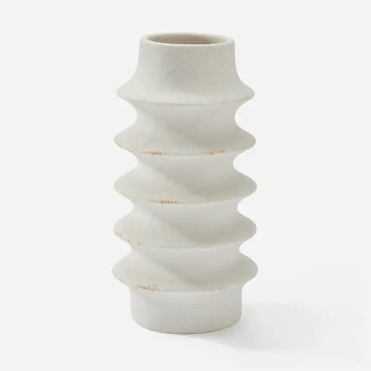 White Spiral Vase
