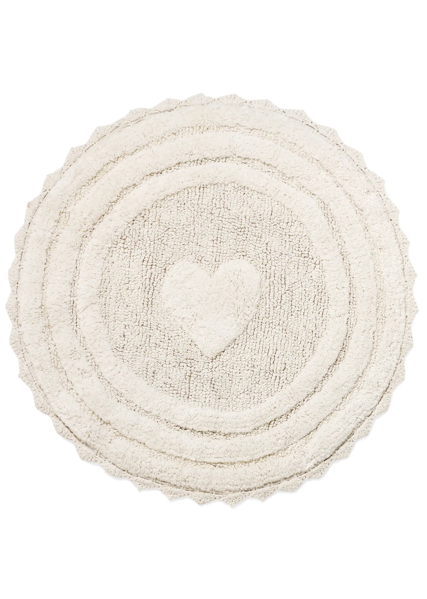 Heart Round Rug