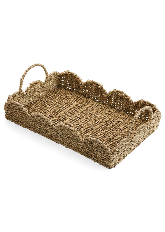 Seagrass Scallop Edge Tray