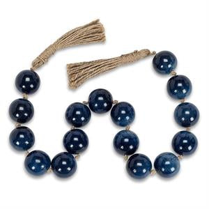 Glass Bead Garland-Blue