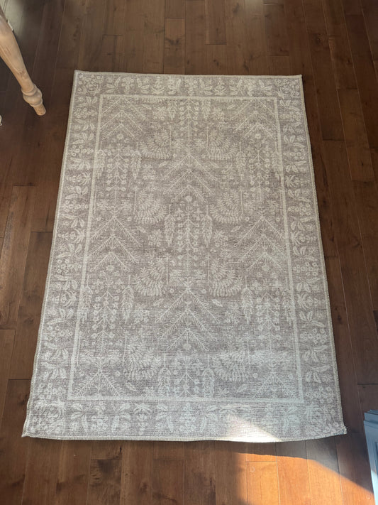 Rifle Paper Co x Loloi Neutral Rug- 3’9” x 5’6”