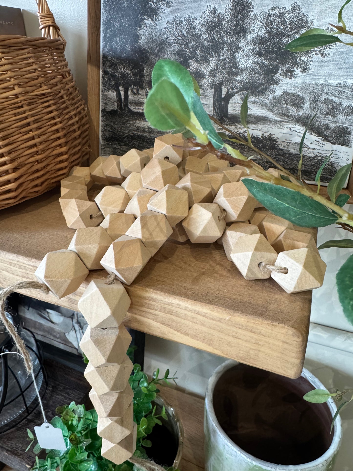 Wood Bead Garland