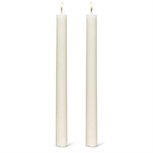 Grooved Ivy Candles-Set of 2