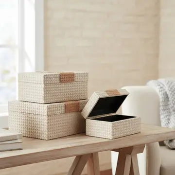 Woven Storage Box-Set of 3