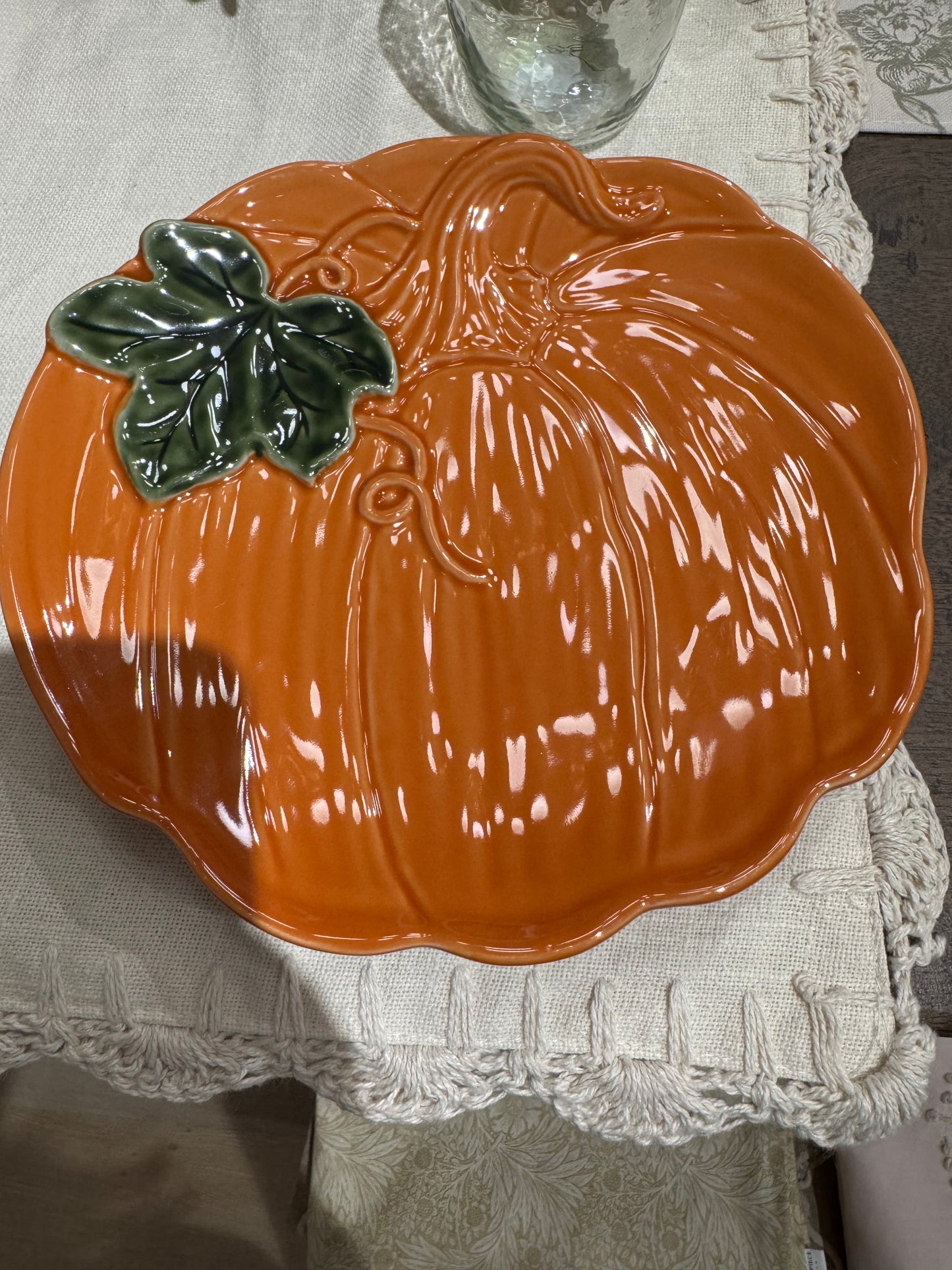 Ceramic Pumpkin Plate