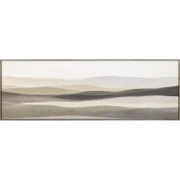 Taupe Mountains Landscape Print