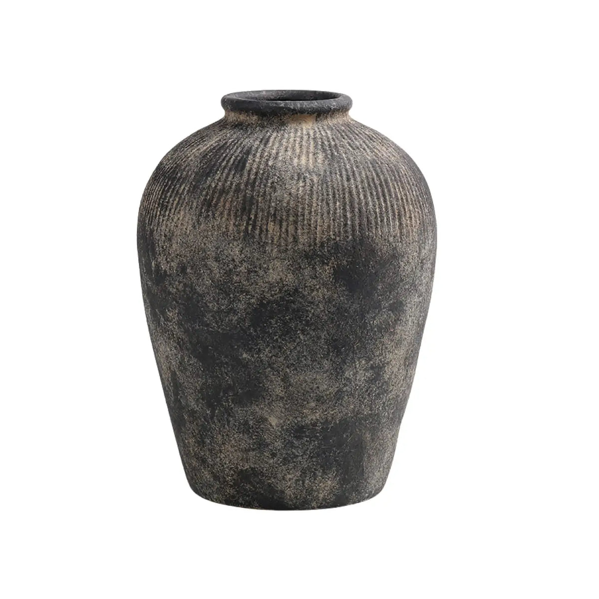 Black Terracotta Vase-Large