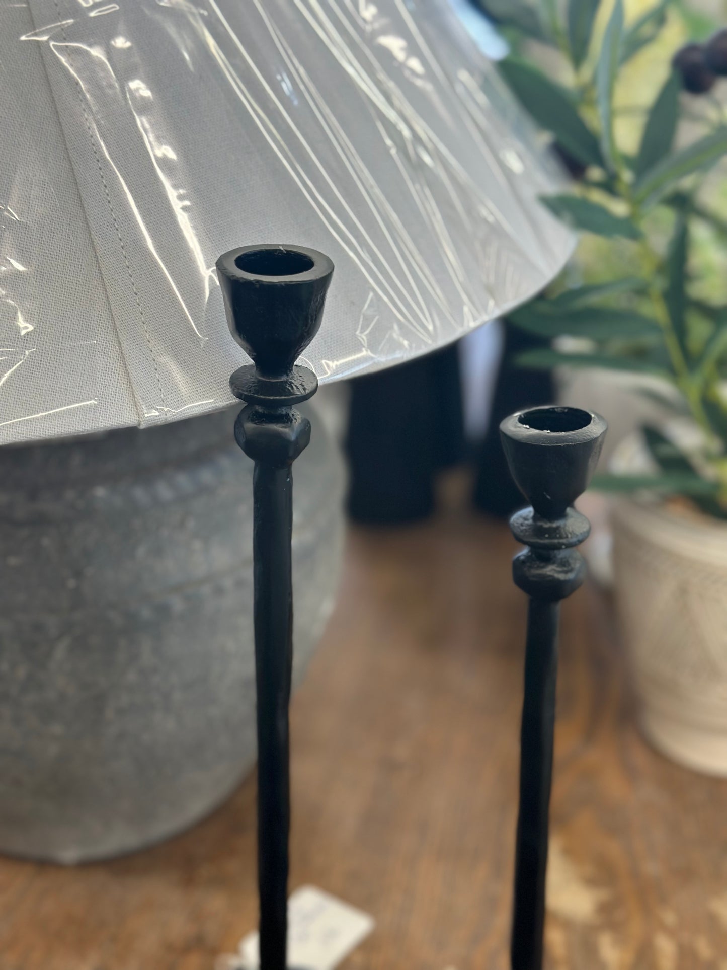 12.5” Black Candle Stick