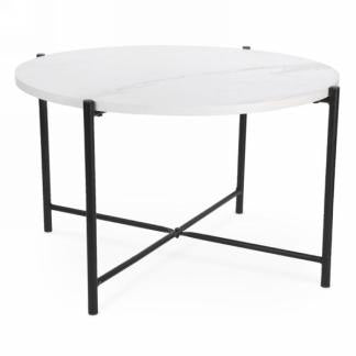 Round small marble table