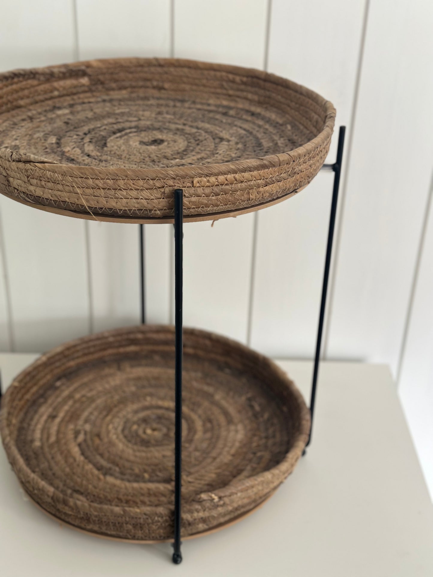 Woven two layered side table
