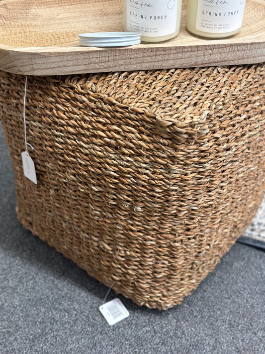 Jute pouf ottoman