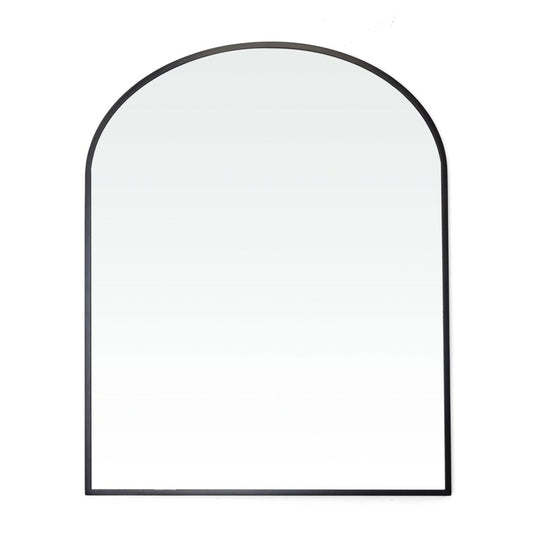 Large arch black mirror