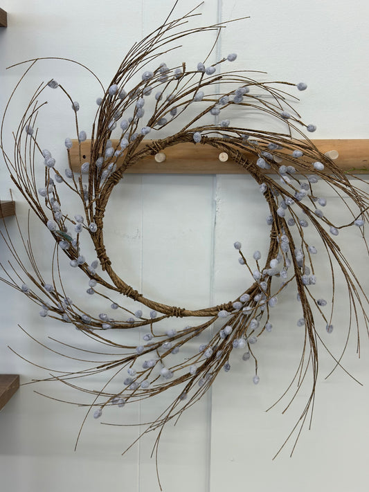 Pussy Willow Wreath 24”