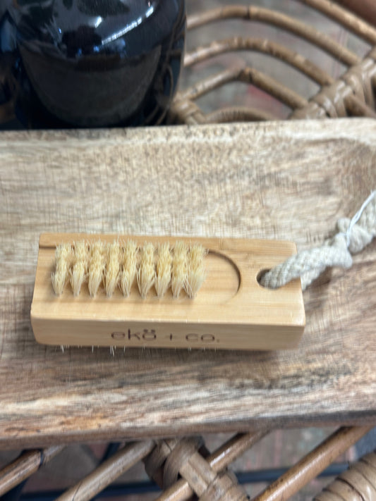 Nail bamboo bristle brush