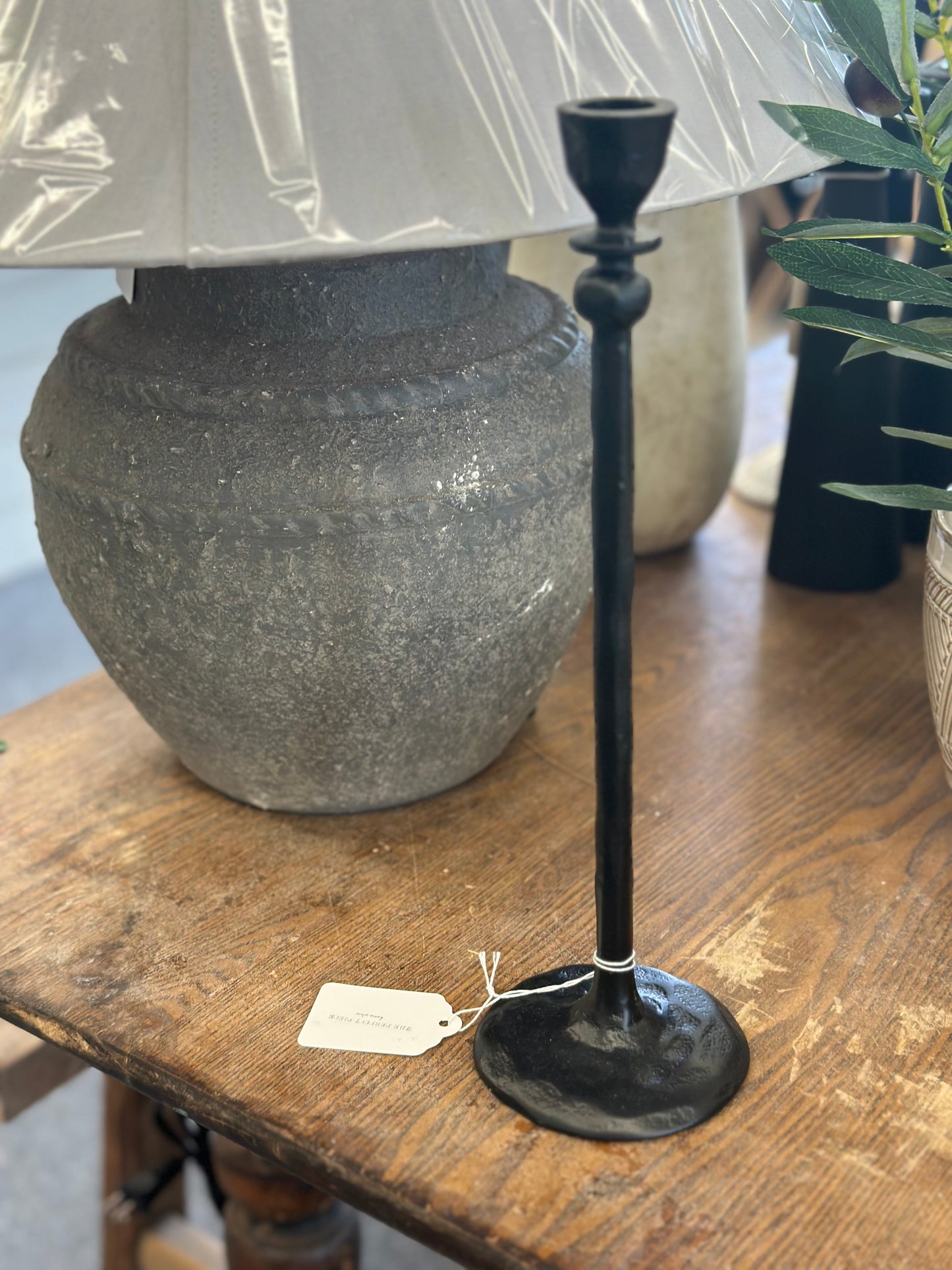 12.5” Black Candle Stick