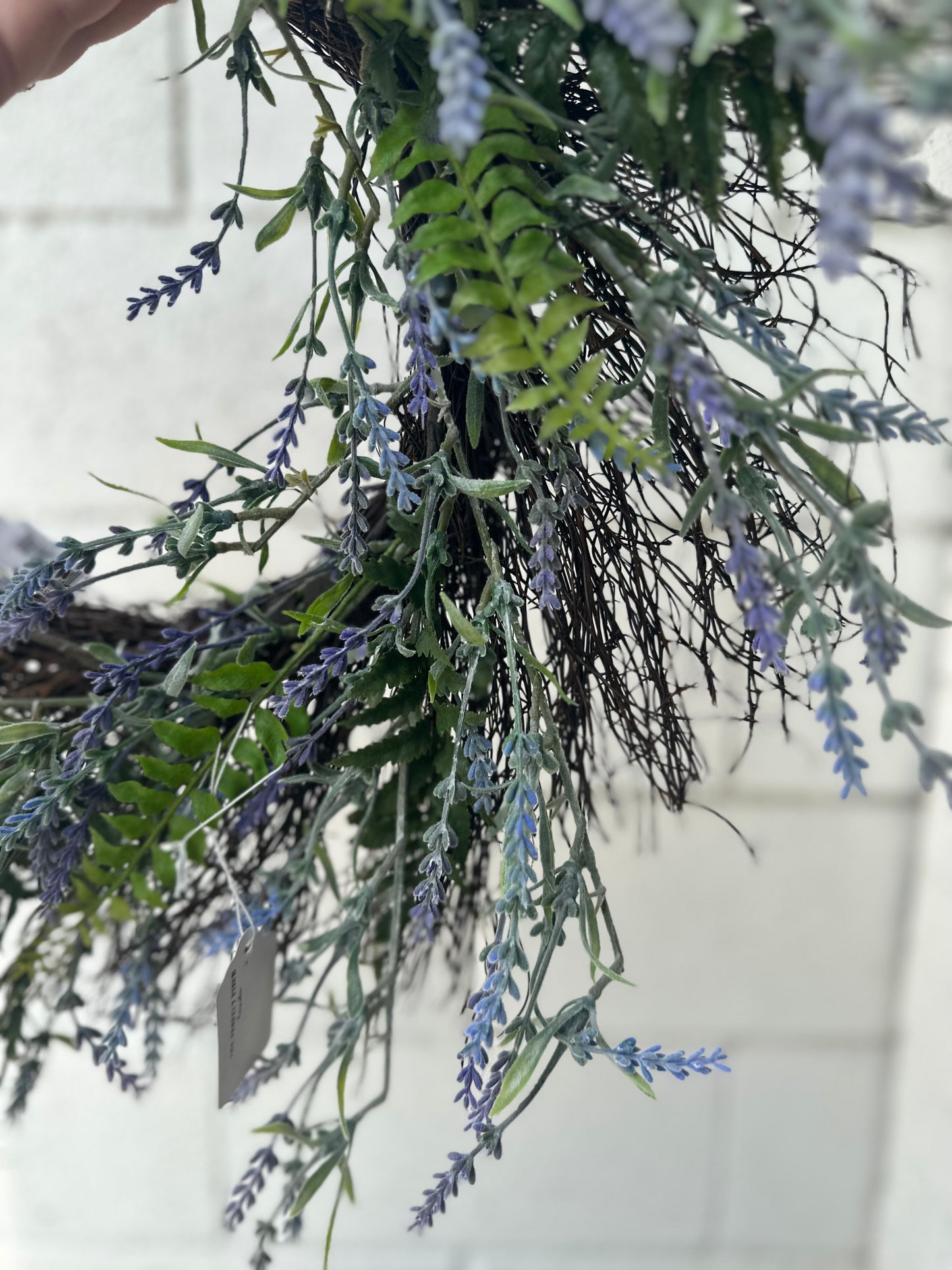 Faux Lavender wreath